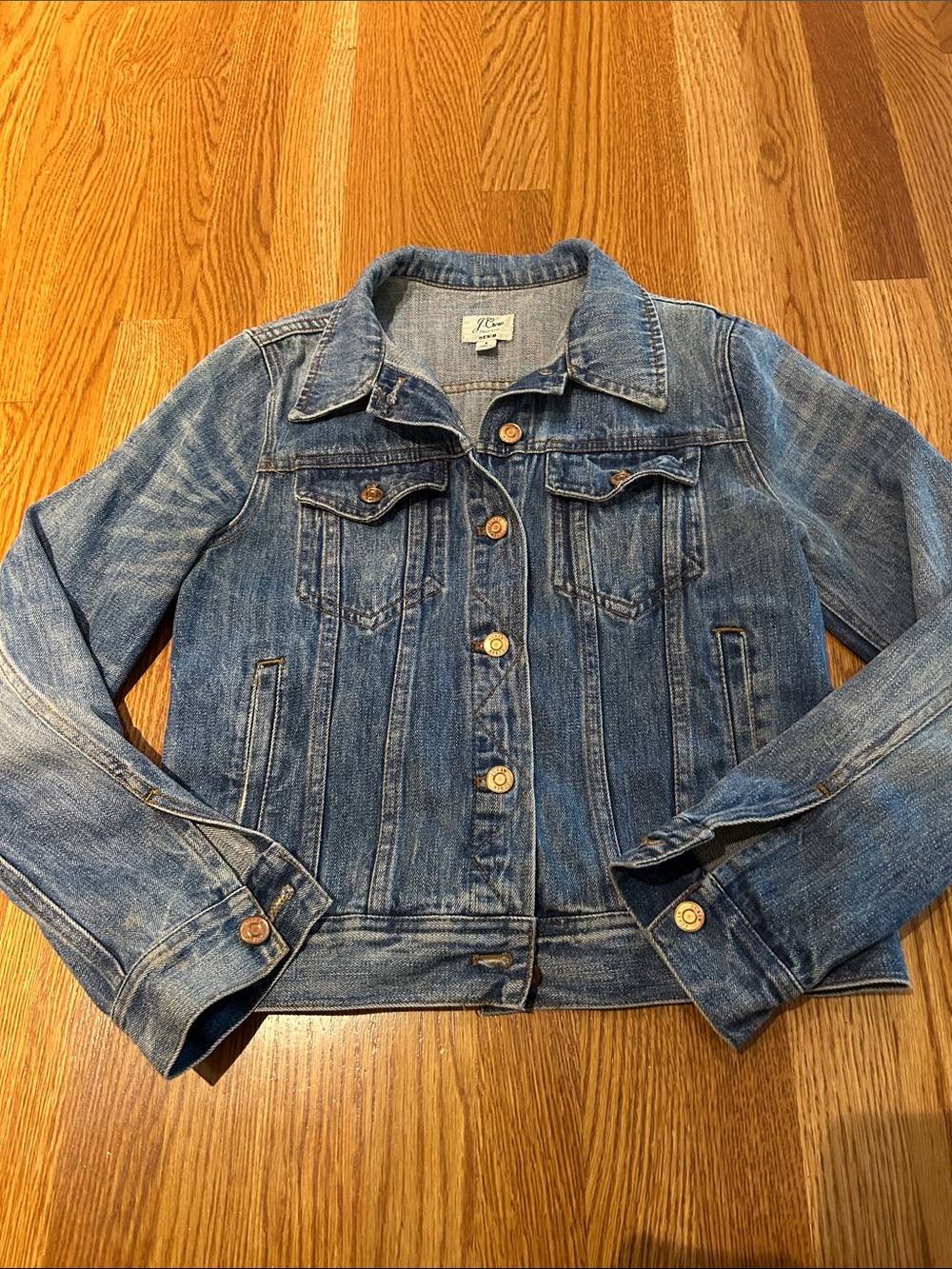 J.crew trade mark denim jacket size small
